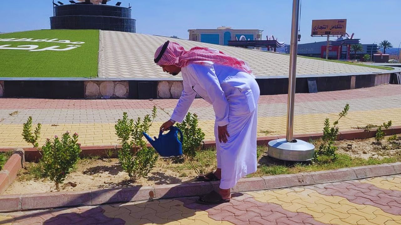 البيئة والبلدية تتعاونان لتشجير حدائق الكامل 5 البيئة والبلدية تتعاونان لتشجير حدائق الكامل