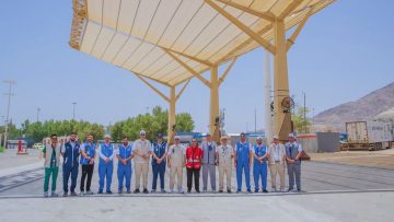 وزير الصحة يتفقد مظلات المشاة وخدمات الحج الصحية